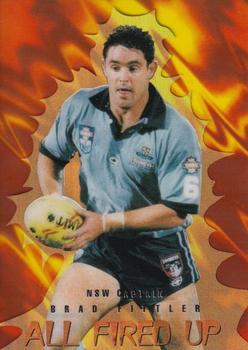 1996 Dynamic ARL Series 2 - All Fired Up #A1 Brad Fittler Front
